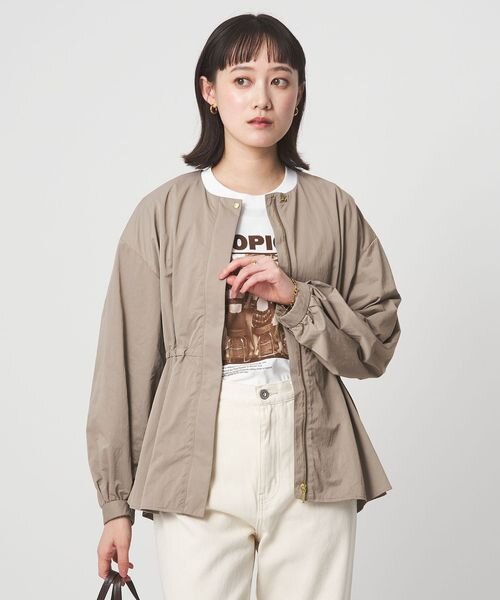 ［size SHORTあり］ウエスト ギャザー ブルゾン