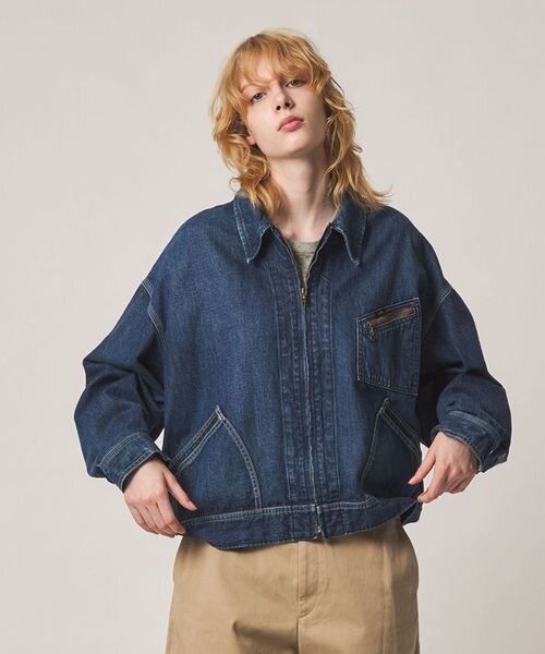 ZIP UP BLOUSON COBALT/ジャケット
