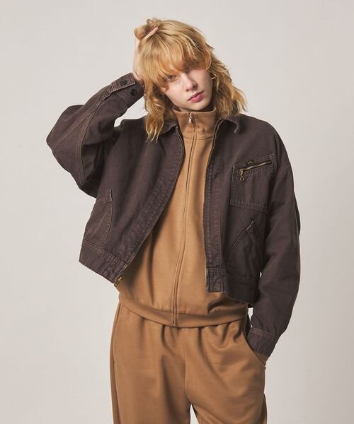 別注】＜Lee for 6＞ZIP UP BLOUSON BROWN/ジャケット
