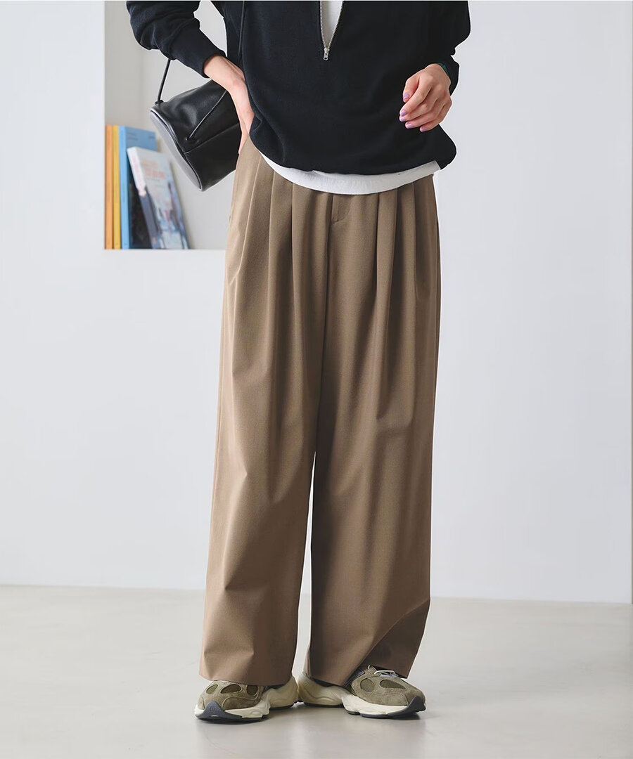 ワイドタックパンツ
