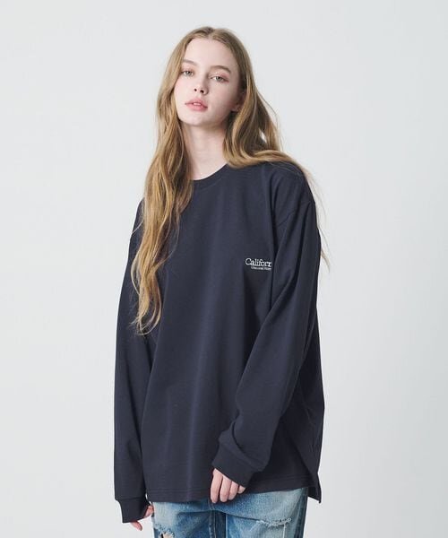 ＜CGS.＞オーガニック コットン ロングスリーブ ロゴ Tシャツ
