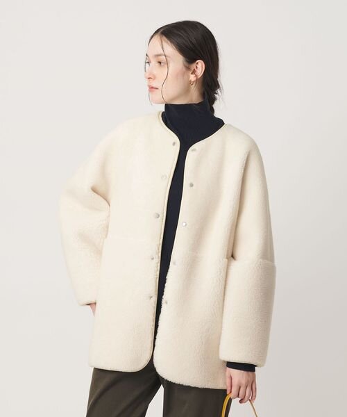 【WEB限定】ボア×フェイクムートン リバーシブルジャケット