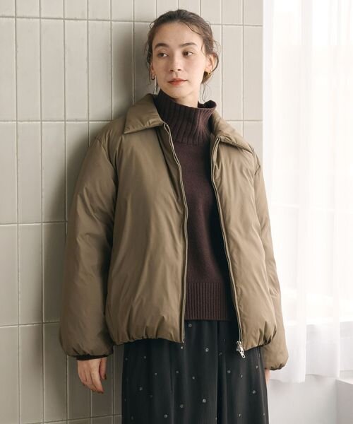 【WEB限定 Wardrobe DAILY MINIMAL】コクーン ダウンジャケット ウォッシャブル