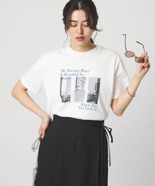 コラージュ フォト ショートスリーブ Tシャツ