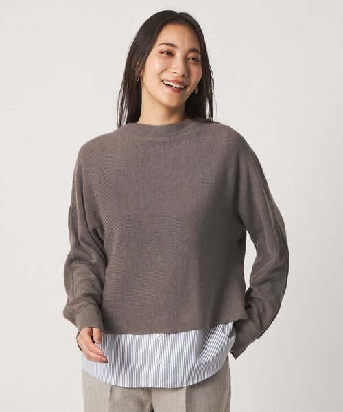 ボトルネックニット＋インナー ‐セットアイテム・ウォッシャブル‐