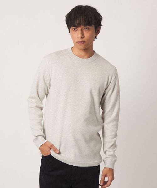 コットンカシミヤ ジャスト クルーネックカットソー 