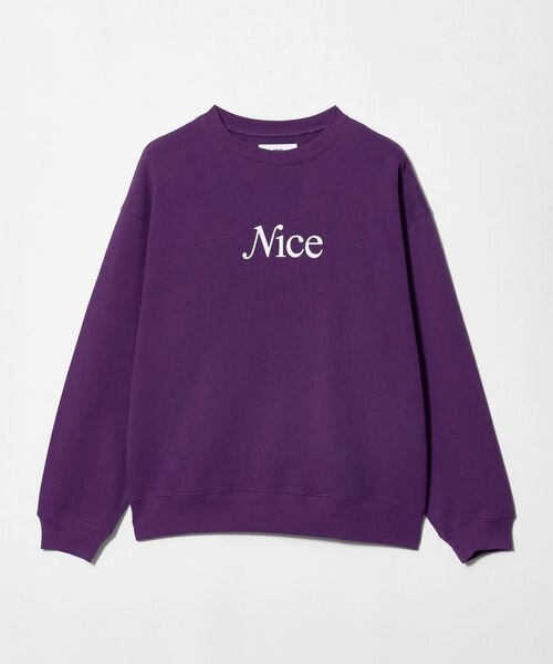 ＜NICE WEATHER＞NICE ロゴスウェット