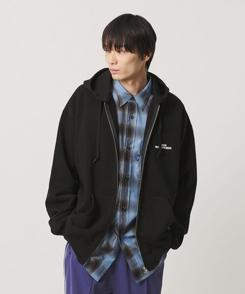 ＜NICE WEATHER＞ロゴ ジップフーディ